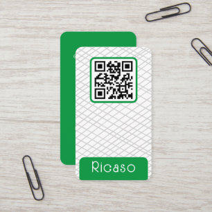 Carte De Visite Motif de ligne de code QR personnalisé