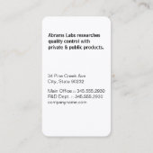 Carte De Visite Motif de ligne ondulée | Écriture monogramme | Élé (Dos)