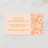 Carte De Visite motif de l'ingénieur de l'architecture marron (Dos)