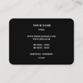 Carte De Visite Motif de luxe (Dos)