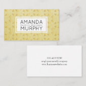 Carte De Visite Motif de luxe Golden Geometry (Devant / Derrière)
