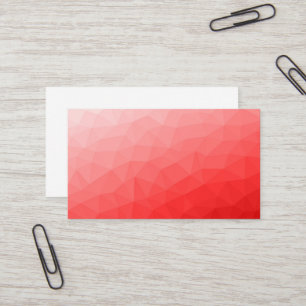 Carte De Visite Motif de maille géométrique à dégradé rouge