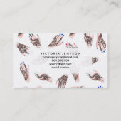 Carte De Visite Motif de mains tatoué par henné moderne (Dos)