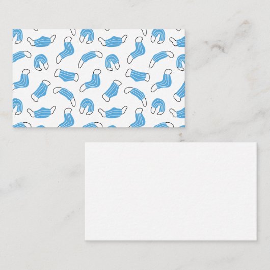 Carte De Visite motif de masque Médicale (Devant / Derrière)