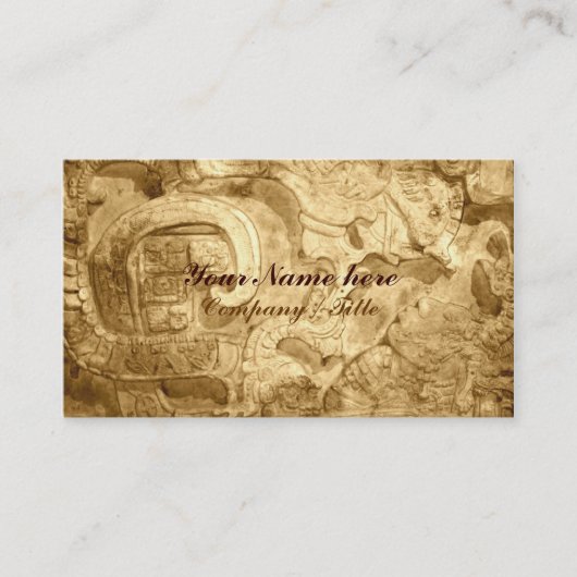 Carte De Visite Motif de Maya (Devant)
