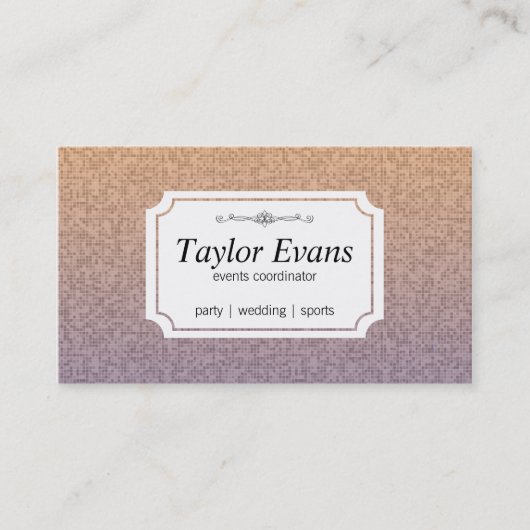 Carte De Visite Motif de mosaïque (Devant)