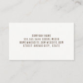 Carte De Visite Motif de mosaïque (Dos)