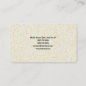 Carte De Visite Motif de mur en pierre simple, élégant et tendance (Dos)