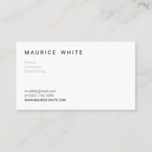 Carte De Visite Motif de musique