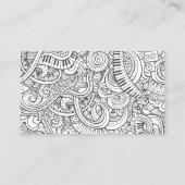 Carte De Visite Motif de musique (Dos)