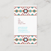 Carte De Visite Motif de Natif américain (Dos)