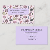 Carte De Visite Motif de neurosciences mignon (Devant / Derrière)