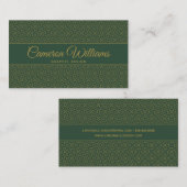 Carte De Visite Motif de noeud celtique tissé (Devant / Derrière)