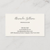 Carte De Visite Motif de notes musicales mignonnes (Dos)