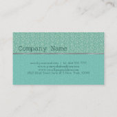 Carte de visite Motif de Parties scintillant Paste (Dos)