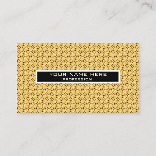 Carte De Visite Motif de pâtes (Devant)