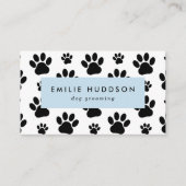 Carte De Visite Motif De Pâtes, Groomer De Chiens, Marcheur De Chi (Devant)