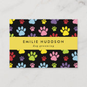 Carte De Visite Motif De Pâtes, Groomer De Chiens, Marcheur De Chi (Devant)