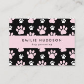 Carte De Visite Motif De Pâtes, Groomer De Chiens, Marcheur De Chi (Devant)