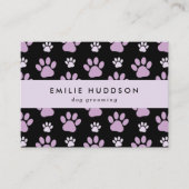 Carte De Visite Motif De Pâtes, Groomer De Chiens, Marcheur De Chi (Devant)