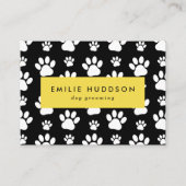 Carte De Visite Motif De Pâtes, Groomer De Chiens, Marcheur De Chi (Devant)