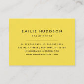 Carte De Visite Motif De Pâtes, Groomer De Chiens, Marcheur De Chi (Dos)