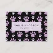 Carte De Visite Motif De Pâtes, Groomer De Chiens, Marcheur De Chi (Devant)