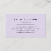 Carte De Visite Motif De Pâtes, Groomer De Chiens, Marcheur De Chi (Dos)