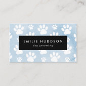 Carte De Visite Motif De Pâtes, Groomer De Chiens, Marcheur De Chi (Devant)