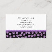 Carte De Visite Motif De Pâtes, Groomer De Chiens, Marcheur De Chi (Dos)