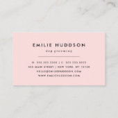 Carte De Visite Motif De Pâtes, Groomer De Chiens, Marcheur De Chi (Dos)