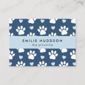 Carte De Visite Motif De Pâtes, Groomer De Chiens, Marcheur De Chi (Devant)