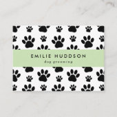 Carte De Visite Motif De Pâtes, Groomer De Chiens, Marcheur De Chi (Devant)