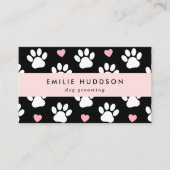 Carte De Visite Motif De Pâtes, Groomer De Chiens, Marcheur De Chi (Devant)