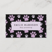 Carte De Visite Motif De Pâtes, Groomer De Chiens, Marcheur De Chi (Devant)