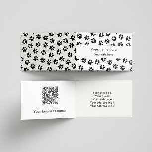 Carte De Visite Motif De Pâtes, Paniers De Chien, Paniers De Chat,