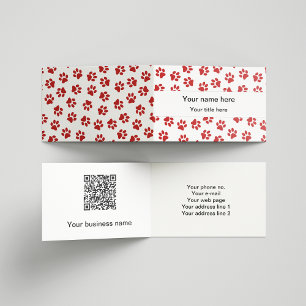 Carte De Visite Motif De Pâtes, Patrouilles De Chien, Paws De Chat