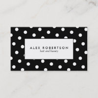 Motif de point blanc et noir monochrome de polka