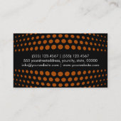 Carte De Visite Motif de points Polka Brown professionnel (Dos)