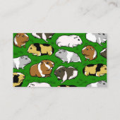Carte De Visite Motif de porc de Guinée (Dos)