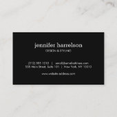 Carte De Visite Motif de prisme d'or du Rose géométrique (Dos)