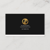 Carte De Visite Motif de professeur de musique de guitariste de (Dos)