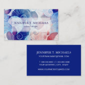 Carte De Visite Motif de scène de coquillage (Devant / Derrière)