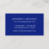 Carte De Visite Motif de scène de coquillage (Dos)