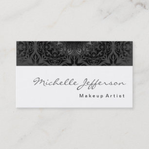 Carte de visite Motif de script de maquillage