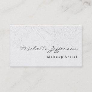 Carte de visite Motif de script de maquillage