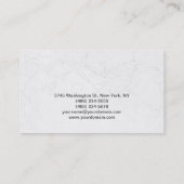 Carte de visite Motif de script de maquillage (Dos)