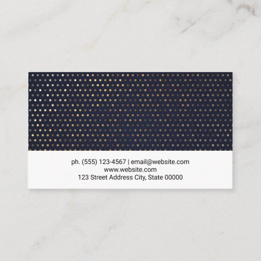 Carte De Visite Motif de séquence d'or (Dos)