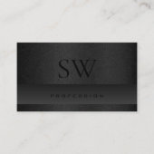 Carte De Visite Motif de serpent chatoyant noir et gris foncé tend (Devant)