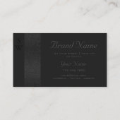 Carte De Visite Motif de serpent noir moderne Couleurs foncées Mon (Dos)